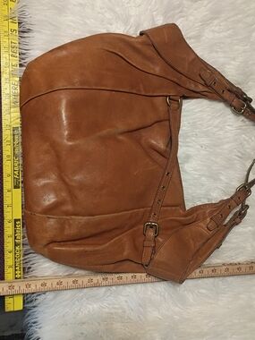 Kooba Tan Leather Hobo Shoulder Bag